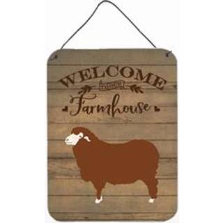 """" Caroline's Treasures Merino Sheep Welcome Door Hanging Prints Wall-Decor multicolor """"