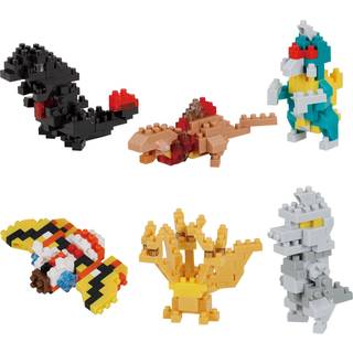 Nanoblock - Godzilla -sortiment 1 (Blind Box Complete Set) Mininano Series Building Kit
