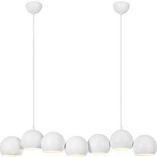 Cupolo hængelampe, hvid, jern, længde 101 cm, 7 lyskilder