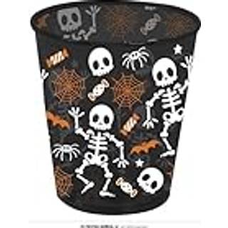 Halloween Skelett & Spinnweben Partybecher 10cm