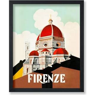 Plakat Master Vintage Illustration Plakat - Retro Minimalist Print - Gave til kunstnerven - Ice Cream Ceges Summer Watercolor Farverig - V?gindre