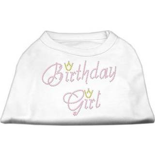 Födelsedagsflicka strass skjorta vit xxxl