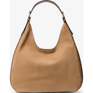 MK Nolita Large Nubuck Hobo Shoulder Bag - Natural - Michael Kors - ONE SIZE