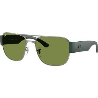 Ray - Ban Unisex RB3756 004/4E Solbriller Metal Grå Grøn Firkantet Normal