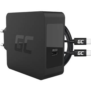Green Cell Charger USB-C 60W PD with cable USB-C