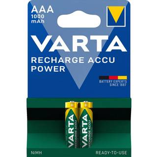 Varta Professional AAA / R03 / Micro genopladelige batterier (2 Stk.) 1000 mAh