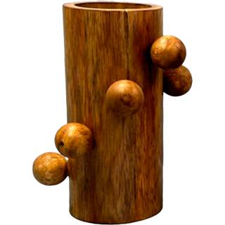 Vase Home ESPRIT Brun Mangotræ 16 x 16 x 23 cm