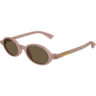 Bottega Veneta Unisex BV1388S 003 Solbriller Acetat Rød Rød Rund