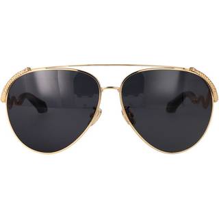 Roberto Cavalli Kvinde SRC090M 300 Solbriller Metal Guld Røg Pilot Normal