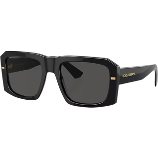 Dolce & Gabbana Mand DG4430 501/87 Solbriller Acetat Sort Grå Firkantet Normal