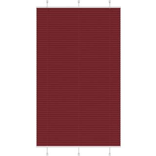 Plisségardin Stofbredde 79,4 Cm Polyester Bordeauxrød - 120 x 200 cm