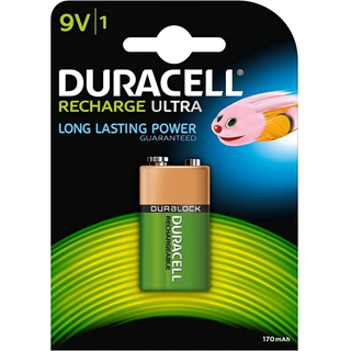Duracell 9V / E Recharge Ultra Batteri (1 stk.)