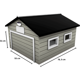 Bosch Robotplæneklipper Garage med Automatisk Port og Lys - 55x31 cm