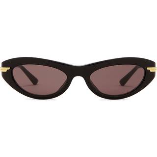 Bottega Veneta BV1368S 001 53 Solbriller Kvinder Black - Black - 53mm