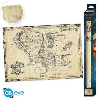ABYstyle - THE LORD OF THE RINGS Parchment poster Middle Earth - Plakat