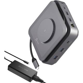 j5create 12-in-1 USB-C Dock Dual 4K HDMI (with Ethernet and 140W GaN PD)