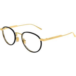 Bottega Veneta Mand BV1389S 006 Solbriller Metal Guld Transparent Rund