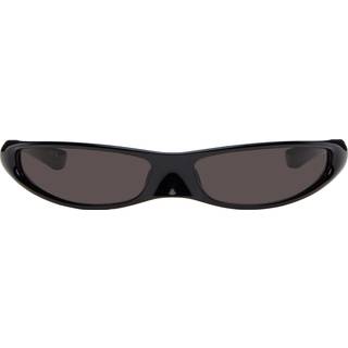 Balenciaga Unisex BB0383S 001 Solbriller Bio-injekt Sort Grå Rund