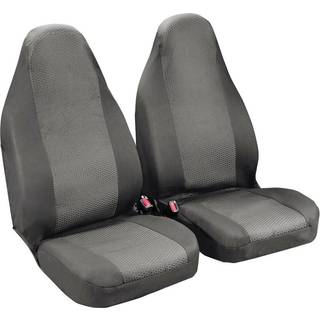 Sædeovertræk Forstole Med høj sæderyg - Duka Grå - Universal Jacquardstof & stretch polyester