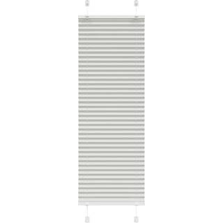 Plisségardin Lysegrå 40x100 cm Stofbredde 39,4 cm Polyester