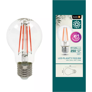 LED pære | 8W | E27 | 230V | Grolys
