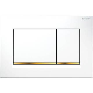 Geberit Sigma 30 betjeningsplade - Hvid/guld