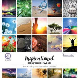 Colorbok Designer Paper Pad 12 """" X 12 """" Multicolor