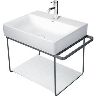 Duravit DuraSquare vægmonteret, 66,5 x 45,1 cm, sort mat