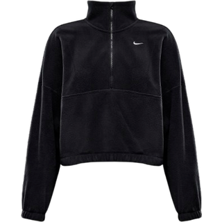 Nike Polar 1/2 Zip Fleece Top, Black/White - XS