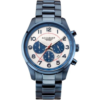 Accurist 7409 Blue IP Bracelet Watch - W19139