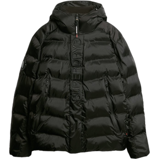 Superdry Hooded City Puffer Jacket Black