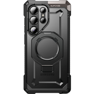 Samsung Galaxy S25 Ultra Supcase Unicorn Beetle Grip Cover - MagSafe Kompatibel - Gennemsigtig / Sort