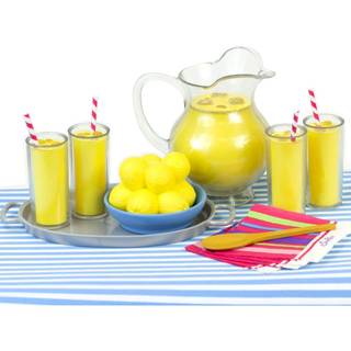 Sophia's 18 """" Doll 12 pc. Lemonade Stand Set med dukke-st?rrelse kandebordsl?ber og service til fire