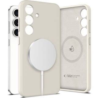 Samsung Galaxy S25 Tech-Protect Silikone Cover - MagSafe Kompatibel - Beige