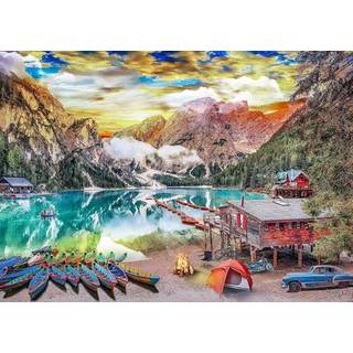 Jigsaw -gåder 2000 stykker til voksne familier Lakeside View -stykker passer perfekt sammen