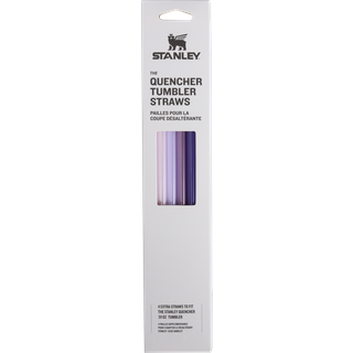 Stanley Genanvendelige Quencher-sugerør 4-pak - BPA-fri, lilla sugerør til Stanley 30 oz tumbler, ren drikkeoplevelse
