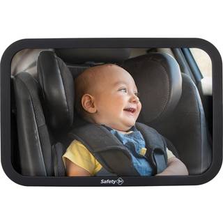 Säkerhet 1: a BABY BACKSEAT HEADREST MAGROR FÖR BAKT FÖR SPARTANDE BIL SEAT View Universal Shatterproof Light & Wide Rearview Convex Glass Black