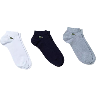 LACOSTE Herren Sneakersocken blau,grau,weiß Baumwolle & Mix unifarben
