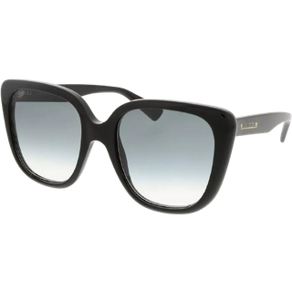Gucci Kvinde GG1169S 002 Solbriller Acetat Sort Grå Firkantet Normal Skygge