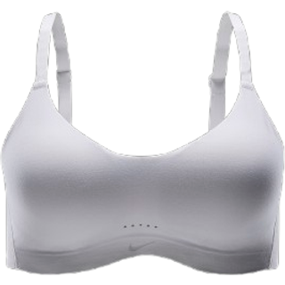 Justerbar Nike Alate Minimalist-sports-bh med let støtte og indlæg til kvinder - hvid - 2X (C-E)
