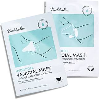 Bushbalm Hydrogel Vajacial Mask - Fugtgivende maske med hyaluronsyre og Aloe Vera til at afkle og berolige huden efter hrfjerning 1 helmaskest