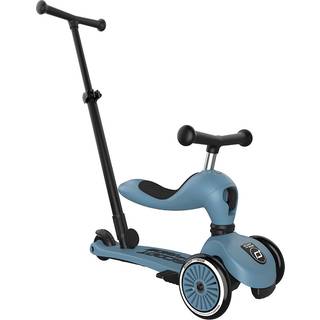 Scoot and Ride Highway Kick 1 Push & Go scooter m skubbestang - Steel