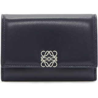 Loewe Anagram Puffer leather wallet - blue - One Size