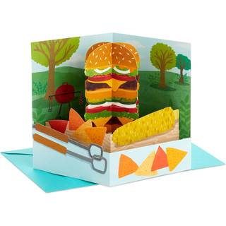 Hallmark Pop Up Birthday Card (Cheeseburger) Paper Wonder 3D -kort