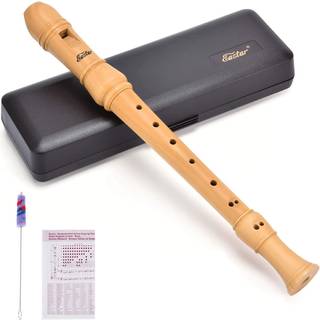 Eastar Soprano Recorder Instrument til børn Voksne Begyndere Barok Fingering C Key Maple Wooden Recorder 3 Stykke Recorder Med Hard Case Fingerin