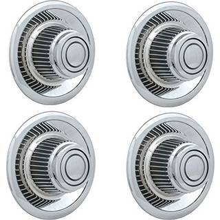 Oxgord Rally Wheel Center Caps (pakke med 4) Bedst til GM Classic Car Accessories Snaps over 14x6 14x7 15x6 15x7 15x8 & 15x10 Rim-High Hat Derby