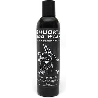 Chuck's Hog Wash - Alt naturligt skæg og kropsvask - Piratduften 8 oz - efterlader dit skæg blødere end det nogensinde har været og er velegnet t