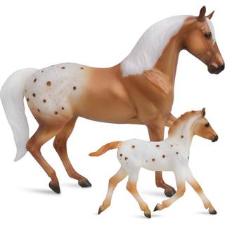 Breyer Horses Freedom Series Ubesiget n?de | Hest- og f?les?t | Hestleget?j | 9,75 """" x 7 """" | 1:12 skala | Model #62224