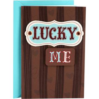 Hallmark Father's Day Card eller Love Card for ham heldig at have dig (jubilæumskort)