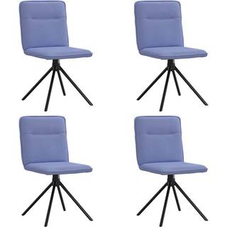 Spisebordsstole Stof - 4 / Denimblå